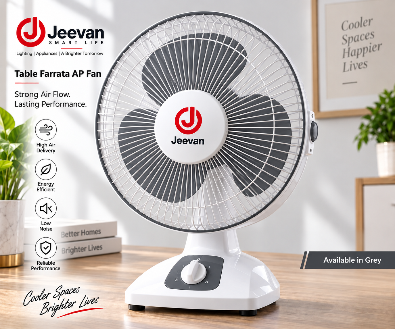 Jeevan Smart Life Table Farrata and AP Fans