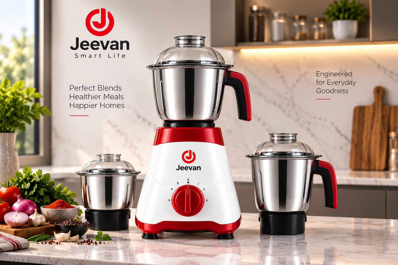 Jeevan Smart Life Mixer Grinder Side View