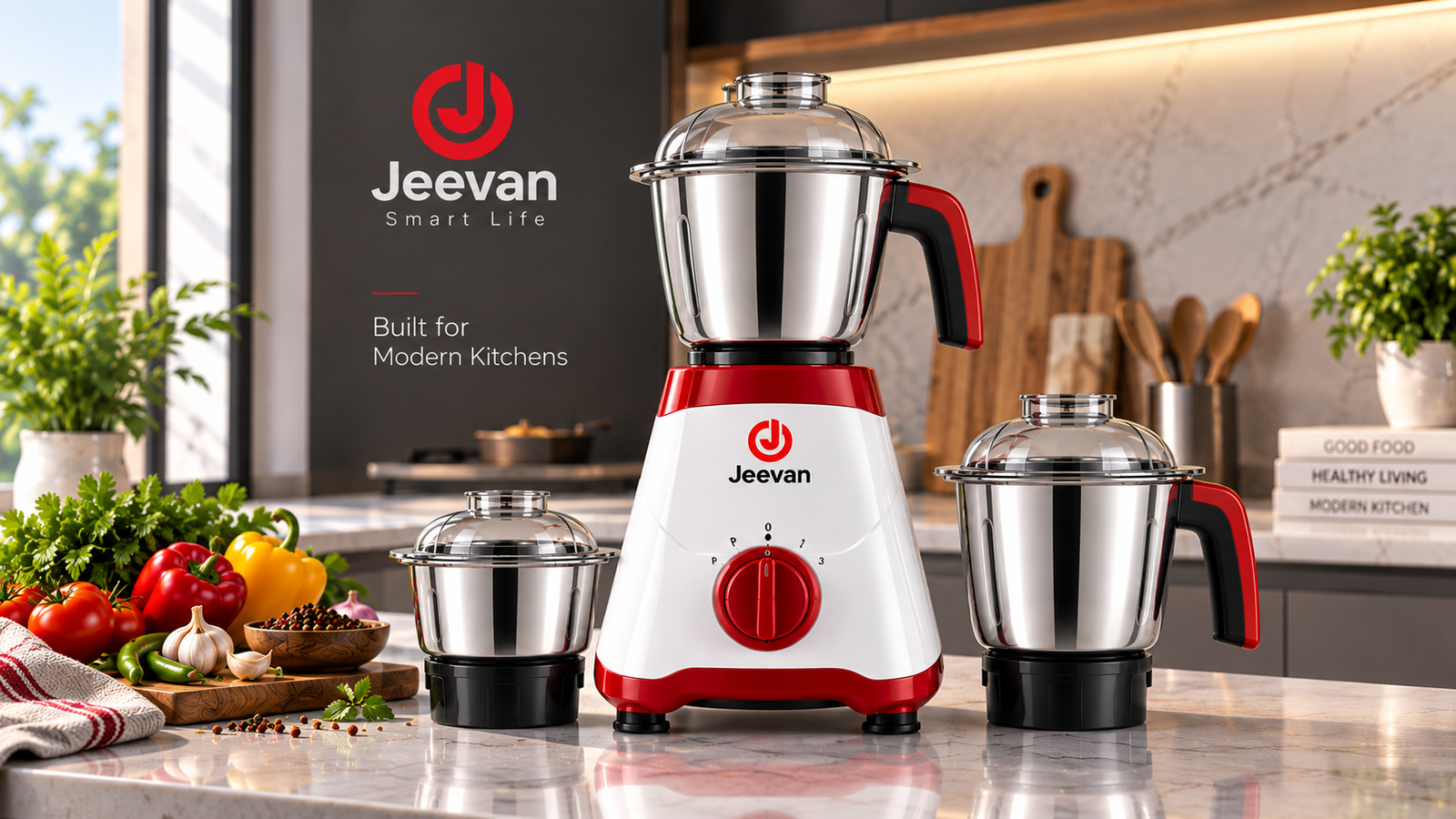 Jeevan Smart Life Mixer Grinder Jar Set