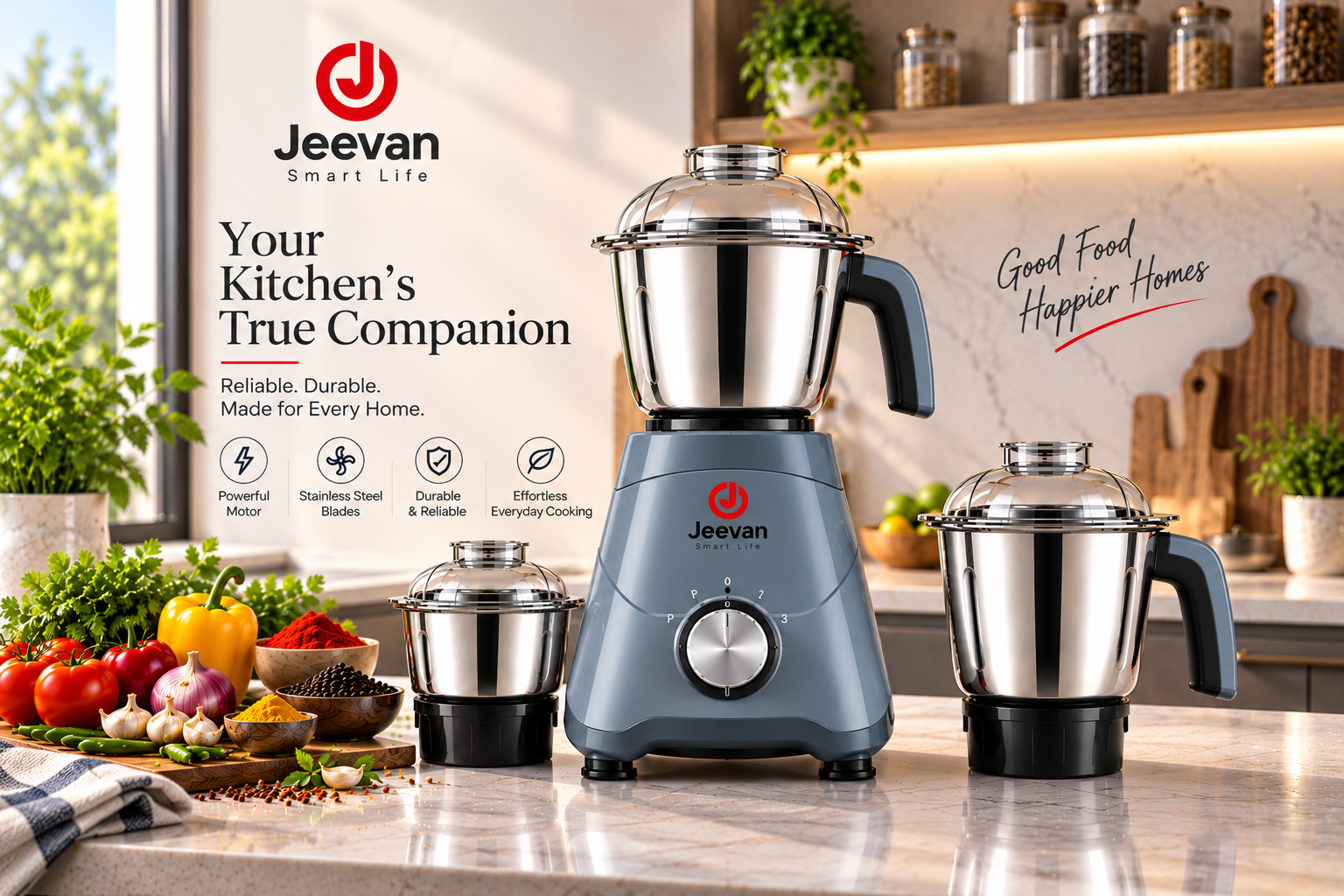Jeevan Smart Life Mixer Grinder Premium View