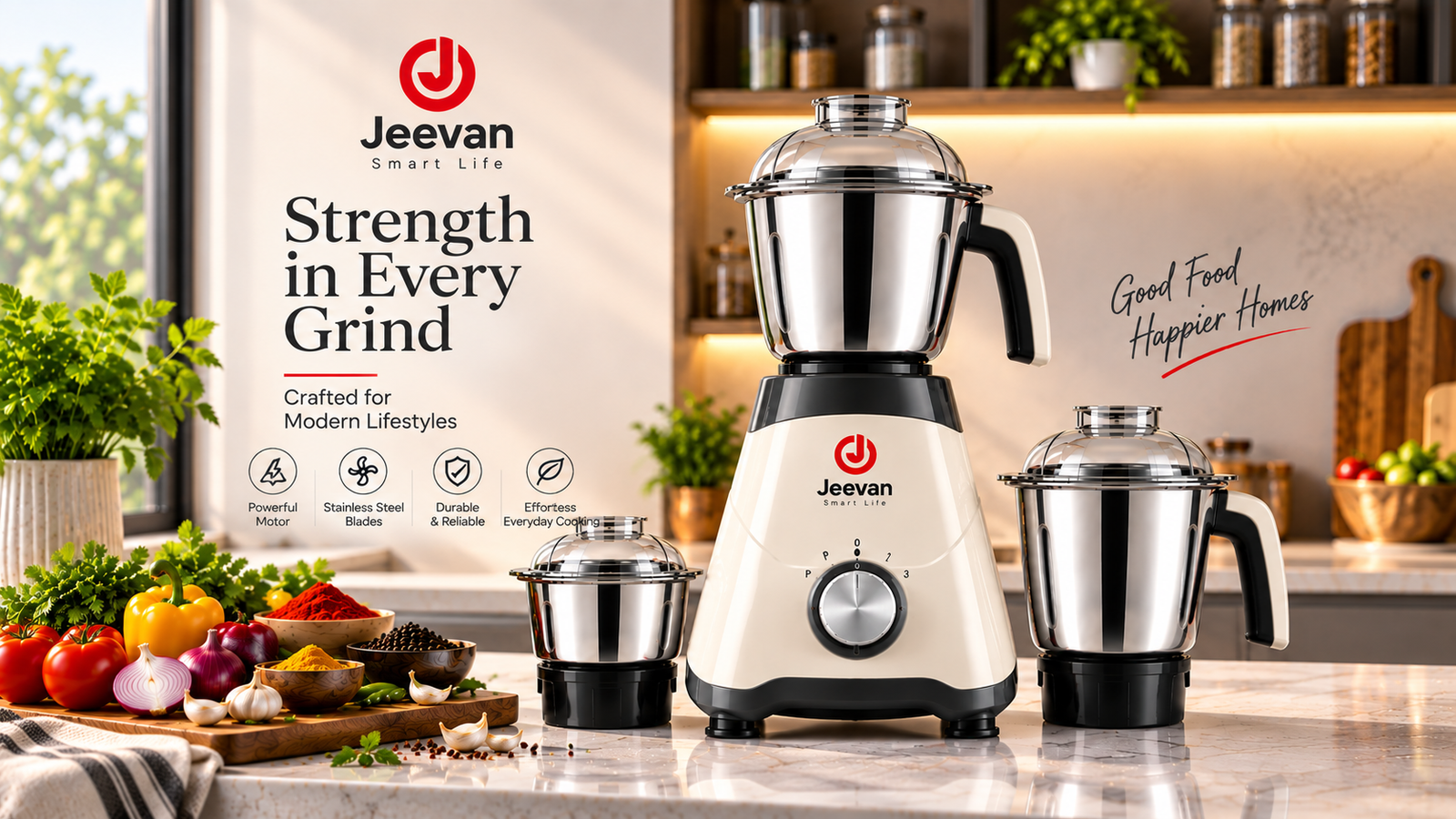 Jeevan Smart Life Mixer Grinder Premium View